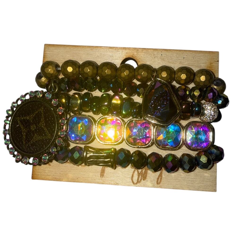 Jaded Gypsy Sparkle Bracelet Set Upcycled